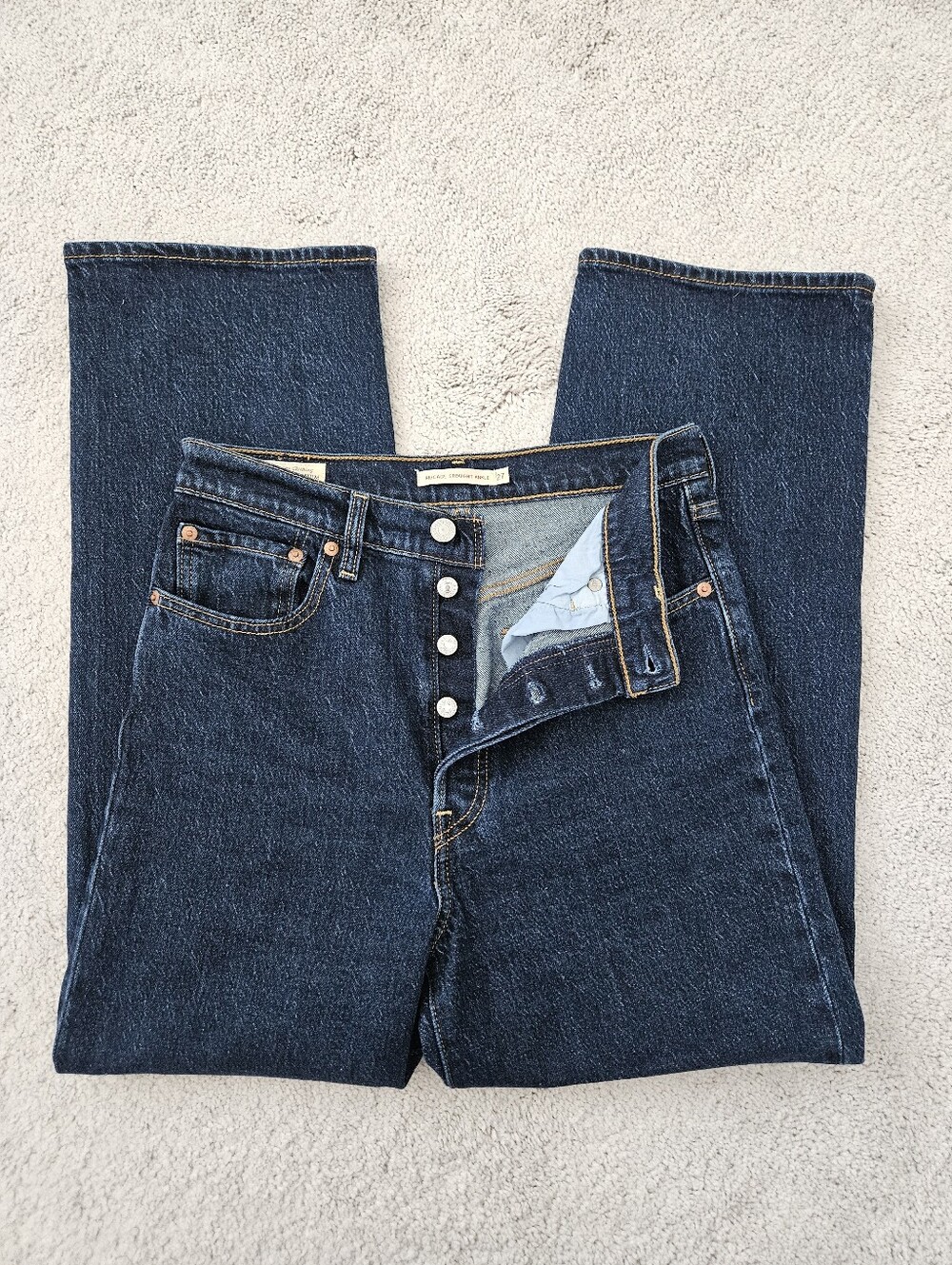 NWOT Levis | Ribcage Straight Ankle Medium Wash Denim Clasaic Jeans Womens 27
